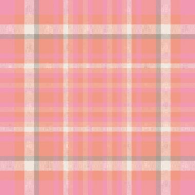 Cilt dokusu vektörü, ceket kumaş ekoseli. Kırmızı ve beyaz renklerde arkaplan tartan deseni reklamı.