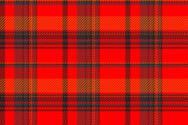 Sonsuz tartan arka plan kumaşı, felçli tekstil ekose deseni. Kusursuz doku vektör kontrolü koyu ve kırmızı renkte.
