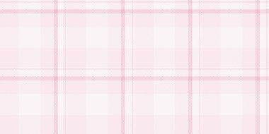 Kalıplı, dikişsiz tartan, kısa kumaş tekstil arka planı. Beyaz ve açık renkli yumuşak ekose desenli doku vektörü.