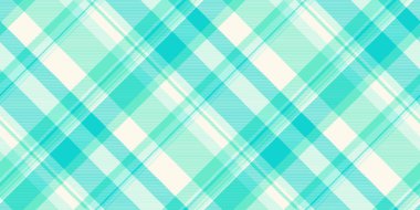 Mutlu dikişsiz doku vektörü, asimetrik desenli kumaş tekstili. Geometri, deniz kabuğu ve deniz kabuğu renginde tartan arkaplanı kontrol et.