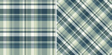 Dikensiz tartan kumaş arkaplanlı desen vektör dokusu ekoseli kontrol. Modaya uygun renklerde ayarlanmış. Geometrik tasarım kalıpları.