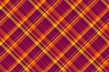 Tekstil desenli, pembe ve kırmızı renklerde ekoseli arka plan vektör dokusunu tartan denetimi.