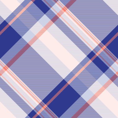 Ekose vektör arkaplanının kusursuz tartanını kumaş desenli ve mavi renklerde kumaşla kontrol et.