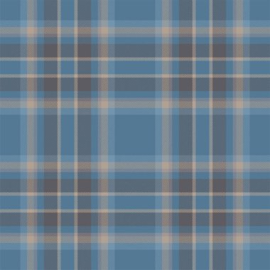 Mavi desenli ekose desenli. Kumaş dokusunu kontrol et. Vektör tekstil baskı tasarımı.