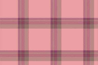 Ekose arka plan, pürüzsüz pembe deseni kontrol et. Tekstil baskısı için vektör kumaş dokusu, ambalaj kağıdı, hediye kartı, duvar kağıdı düz tasarım.