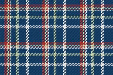 İskoç ekosesinin kusursuz deseni. Kumaş dokusunu kontrol ederek tekrarlanabilir arkaplan. Çizgili tekstil izinin düz vektör arkaplanı.