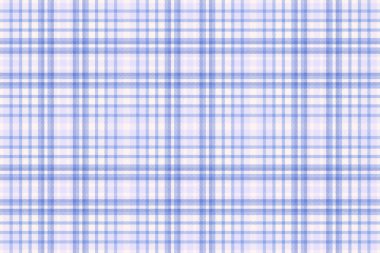 Ekose tartan desenli mavi ve deniz kabuğu renklerinde tekstil ile vektör kumaş deseninin pürüzsüz arkaplanını kontrol et.