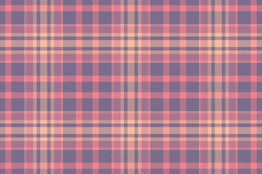 Tekstil arka plan vektörü, tartan desenli ekose pazarlama. Menü, pastel ve kırmızı renklerdeki pürüzsüz desenleri kontrol et.