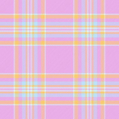 Kehribar renklerinde ve ışık ve kehribar renklerinde dikişsiz tartan desenli kumaşın kumaş vektör kontrolü.