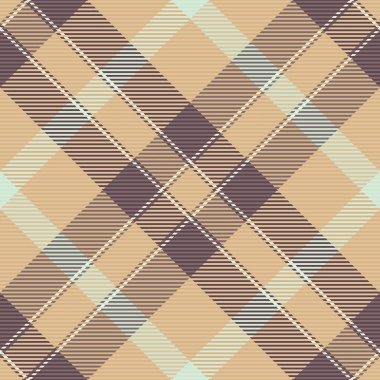 Pastel ve açık renklerde kusursuz vektör kontrol kumaşına sahip arka plan ekoseli tekstil deseni tartan deseni.