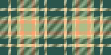 Geliştirme kontrol arka plan kumaşı, satış vektör desenli tartan. Tüylü, pürüzsüz, ekose desenli, mavi ve turuncu renkli..