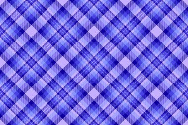 Özgeçmiş kontrolü tartan kumaşı çivit ve mavi renklerde olan dikişsiz tekstil vektörünün desen dokusu ekoseli..
