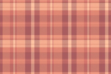 Kumaş vektörsüz kırmızı ve turuncu renklerde tartan içeren tekstil denetim şablonunun ekose dokusu.