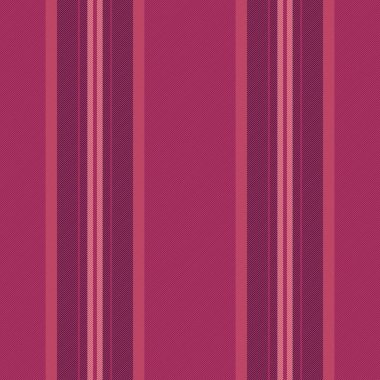 Tekstil dikişsiz, pembe ve koyu renklerde desenli dikey vektör dokusunun desen çizgili arka planı.