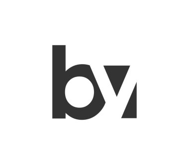 BV yaratıcı geometrik başlangıç tabanlı modern ve minimal logo. B harfi modaya uygun yazı tipleri.