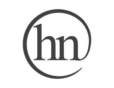 Daire şeklinde e-posta işareti tarzında iki harfli HN logosu. Şirketin H ve N yuvarlak logosu