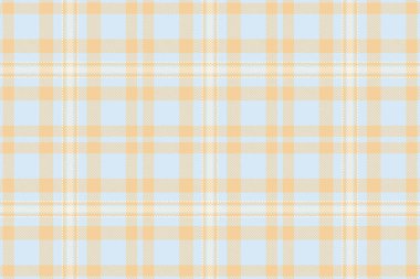 Kehribar rengi ve açık renk kumaşlı, arkaplan vektör desenli tekstil ekoseli kumaş..