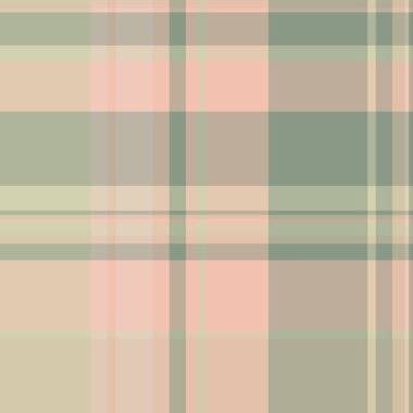 Arkaplan kumaşının şablon vektörünü ışık ve pastel renklerde desensiz ekoseli tartan ile kontrol et.