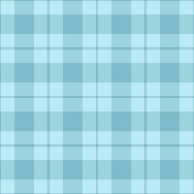 Damgasız tartan dokusu, rahat arka plan ekose vektörü. Yorgan deseni Cyan ve açık renkli tekstil kumaşlarını kontrol et.