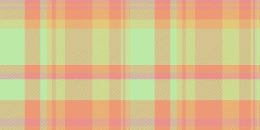 Akan tartan dokusu kontrolü, cübbe vektörü pürüzsüz arka plan. İnce kumaş desenli turuncu ve açık renkli tekstil..