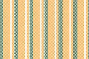 Fabrika vektörü dikey tekstil, kültürel doku arka plan çizgisi. Yıldönümü çizgileri, eski dantel ve turuncu renklerde dikişsiz kumaş deseni.