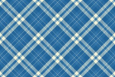 Kumaş desenli ekose kumaşın tekstil arka plan kontrolü, dikişsiz tartan desen vektörü, siyan ve çelik mavi renkler..