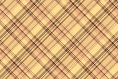 Dekoratif ekose dokusunu kontrol et, arka plan şablon vektörünü sırala. Cinsel kumaş, turuncu ve kehribar renginde dikişsiz kumaş..