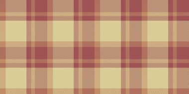 Ticari kumaş tartan, dingin model vektör arkaplan. Ekose kumaşı sarı ve kırmızı renkte kontrol et.