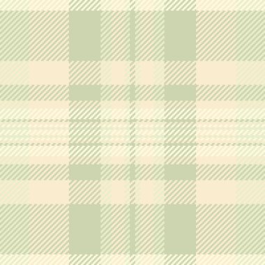 Ekose desenli ekose desenli tekstil dikişsiz vektör ışık ve badem renklerinde arkaplan dokusu kontrol kumaşı.