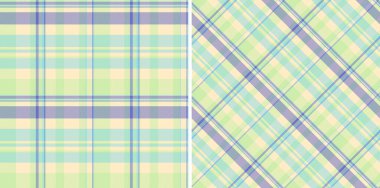 Tartsız ekose desenli tekstil vektörünü kontrol et. Değişik renklerde ayarlanmış. Ekim moda eğilimleri.