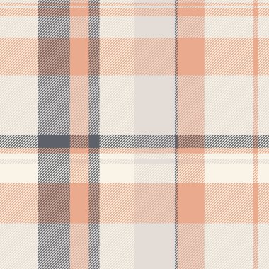 Beyaz ve eski dantel renklerinde vektör dokusu ekoseli dikdörtgen arkaplan kumaşı tekstil kontrolü.