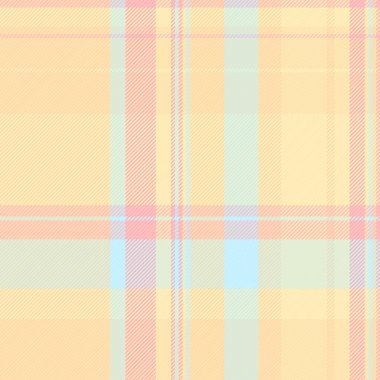 Kumaş desen kontrolü, izolasyon dokusu ekoseli arka plan. Tekstil dikişsiz vektör tartanı ışık ve kehribar renginde özelleştir.