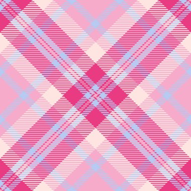 Örgü desenli tartan, doku kontrolü tekstili. İç kusursuz kumaş arka plan ekoseli pembe ve sisli gül renkleri.