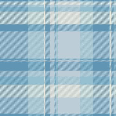 Kumaş kumaş tartanın ekose arkaplan deseni ışık ve cyan renklerinde tekstil dikişsiz vektörünü kontrol et.