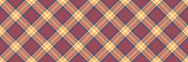 Tartan vektör tekstili, motif arka plan pürüzsüz desen. Ekoseli kumaş kontrol kumaşı kırmızı ve sarı renkli.