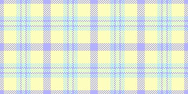 Kaba kumaş kontrolü, Brezilya desenli tartan. Şimdiki tekstil dokusu vektörü ışık ve çivit renginde pürüzsüz.