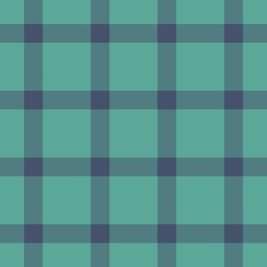 Kraliyetin kusursuz şablonu, ufukta ekoseli arkaplan yapısı. Tartan tekstil kumaş dokusunu cyan ve deniz mavisi renginde dokuma.