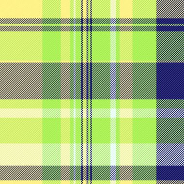 Havalı tekstil kumaş deseni, ekose kumaş deposu. Her gün yeşil ve mavi renkte vektör kontrolleri.
