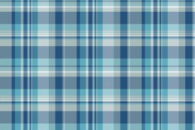 Cyan ve pastel renklerde tartan vektör ekoseli arka plan tekstil dokusunun kusursuz deseni.