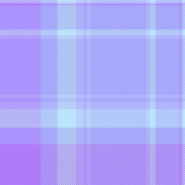 Mavi ve menekşe rengi kumaş desenli vektör arkaplan kumaşının kusursuz ekoseli kontrolü.