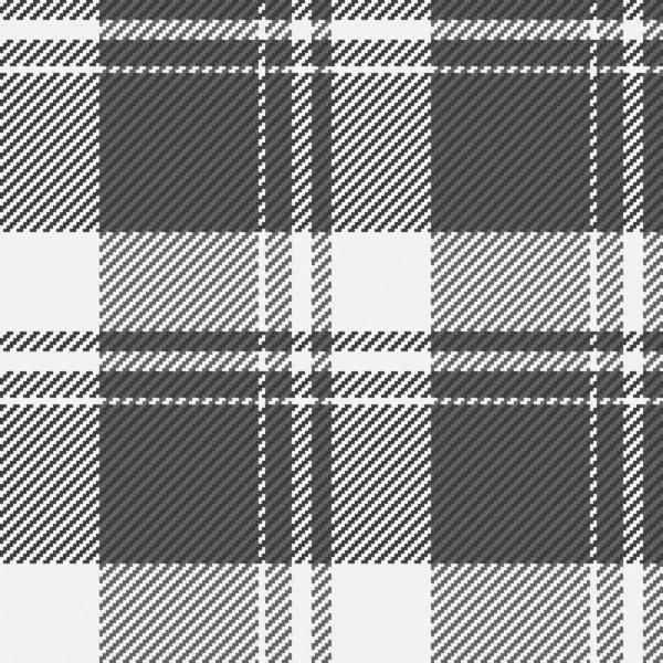 Sınır vektör tartan, kıyafet kumaş deseni. Gri ve beyaz renklerde dikdörtgen tekstil imalatı.