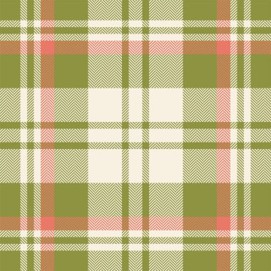 Ekose kontrol desenleri yeşil. Kusursuz kumaş dokusu. Tartan tekstil baskı tasarımı.