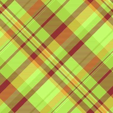 Pano arka plan deseni, İngiliz vektör kontrolü ekoseli. Yeşil ve kırmızı renk paletli, dikdörtgen kumaş..