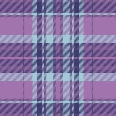 Sıra desenli kumaş, New York kumaş desenli ekose kumaş. Eğri kontrol arka plan vektörü mor ve çivit renk paletinde pürüzsüz.