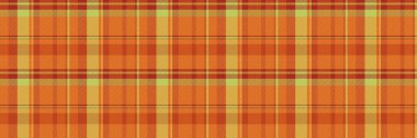 Nazik tartan arkaplan dokusu, klasik ekose kumaş. 60 'lar turuncu ve kırmızı renk paletinde kusursuz tekstil denetimi.