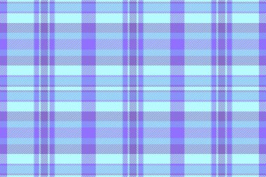 Sevgililer Günü ekose kumaşı, kusursuz çek geçmişimiz. Çivit ve açık renk paletinde Bağımsızlık Günü kumaş vektör dokusu deseni.