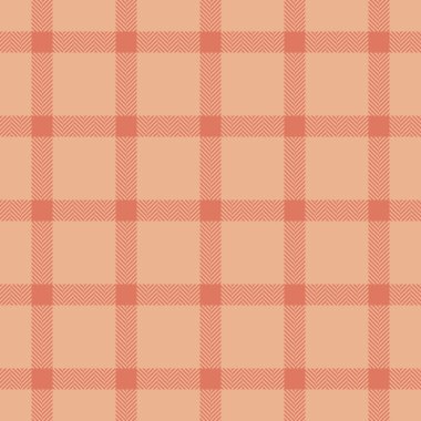 Klasik kontrol dokusu, rüya gibi arka plan kumaş ekoseli. Turuncu ve kırmızı renk paleti ile ipeksiz tekstil tartanı.