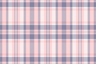 Hippi vektör kontrolü, ekose kumaş pürüzsüz. Tekstil desenli tartanı pastel ve açık renk paletinde bağla.