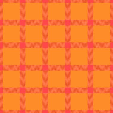 Şarap ekose arka plan kumaşı, yaz aylarında kusursuz vektör kontrolü. Klasik desen tartan desenli kırmızı ve turuncu renk paleti.