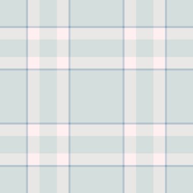 Çizgili desenli ekoseli, vektör kumaşlı kumaştan kesilmiş. Çizilmiş doku arka plan tartan denetimi beyaz ve spa mavi renk paleti.
